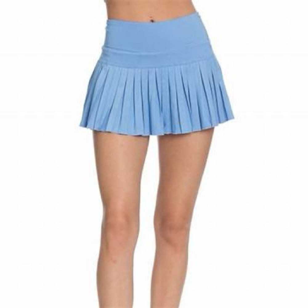 Goldhinge Blue Tennis Skirt